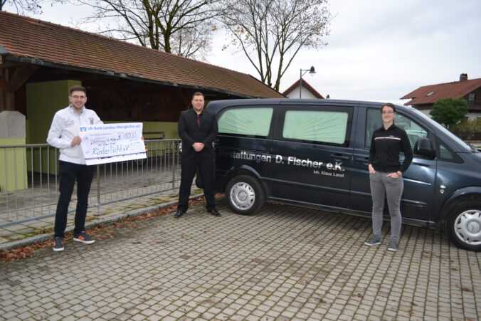 1000€ Spende vom Bestattungsunternehmen D. Fischer e.K. erhalten